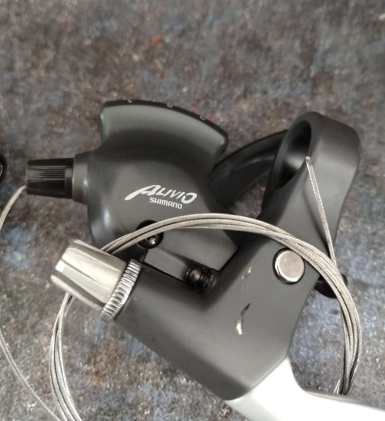 NOS Vintage Shimano Alivio ST-MC12 Shifter & Brake Levers 3×7 Speed EZ Fire MTB