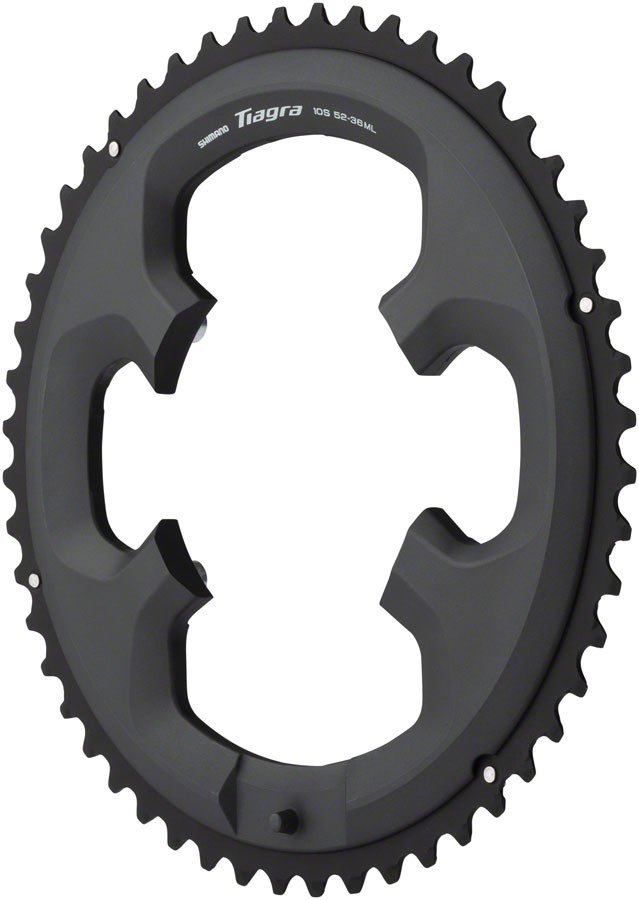 Shimano Tiagra FC-4700 52t & 36t Chainrings Set 110 BCD Asymmetric, Black,
