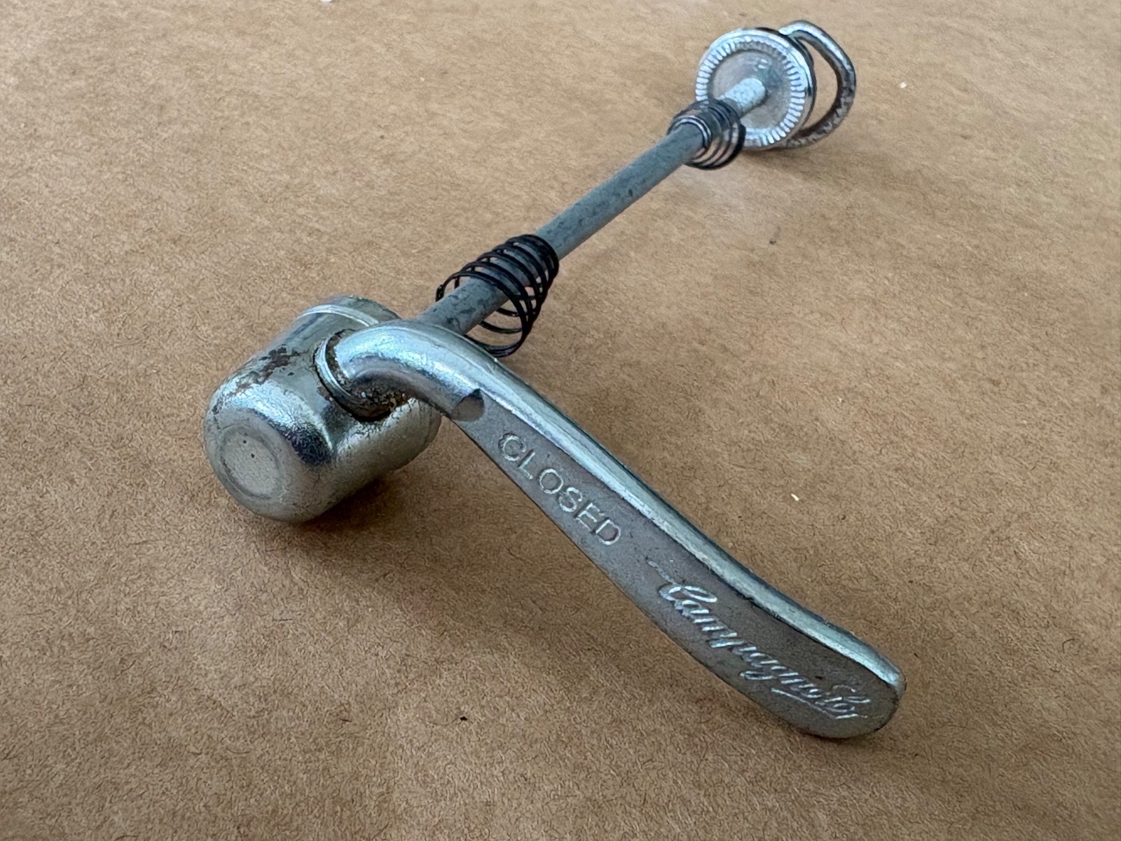 Campagnolo front skewer for 100mm spacing with d-ring