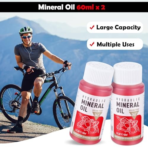 High Performance Mineral Oil Brake Fluid 120ml for Shimano, Tektro and TRP