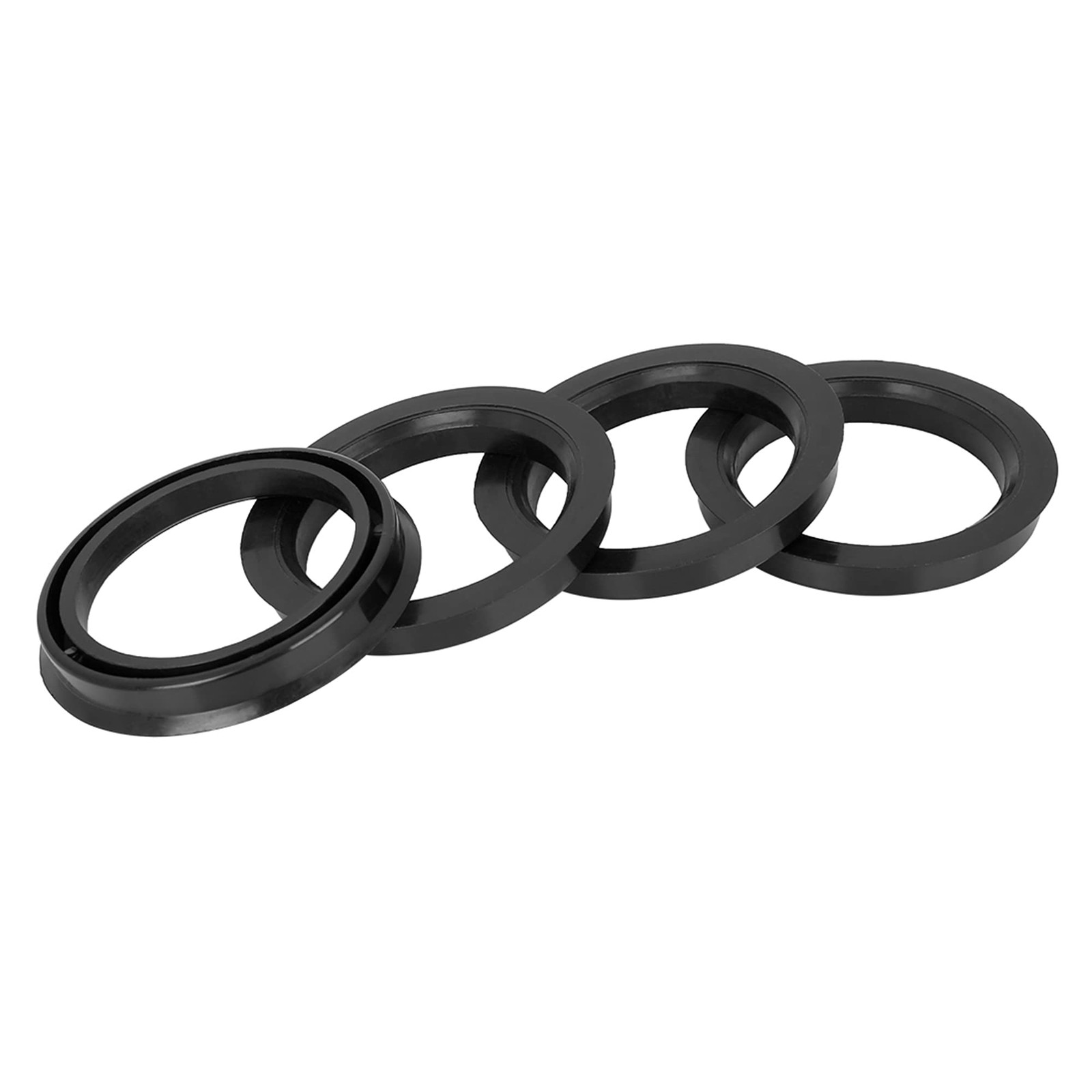 X AUTOHAUX Hub Rings 56.1mm Black