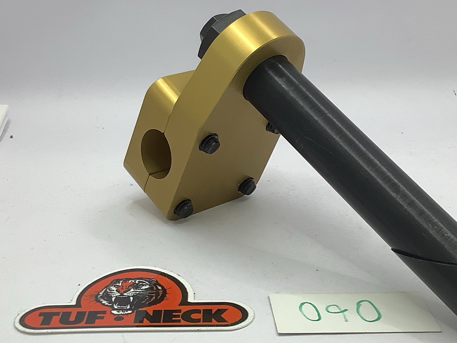 Gold 1″ Tuf-Neck Stamped Tiger Retro BMX Stem #090 *Blemished