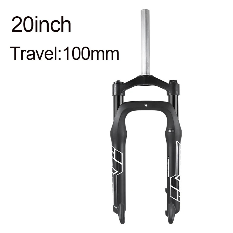 Snow E-bike Supension Air Fork 20/26inch Fat Tire MTB Front Fork 100mm Travel