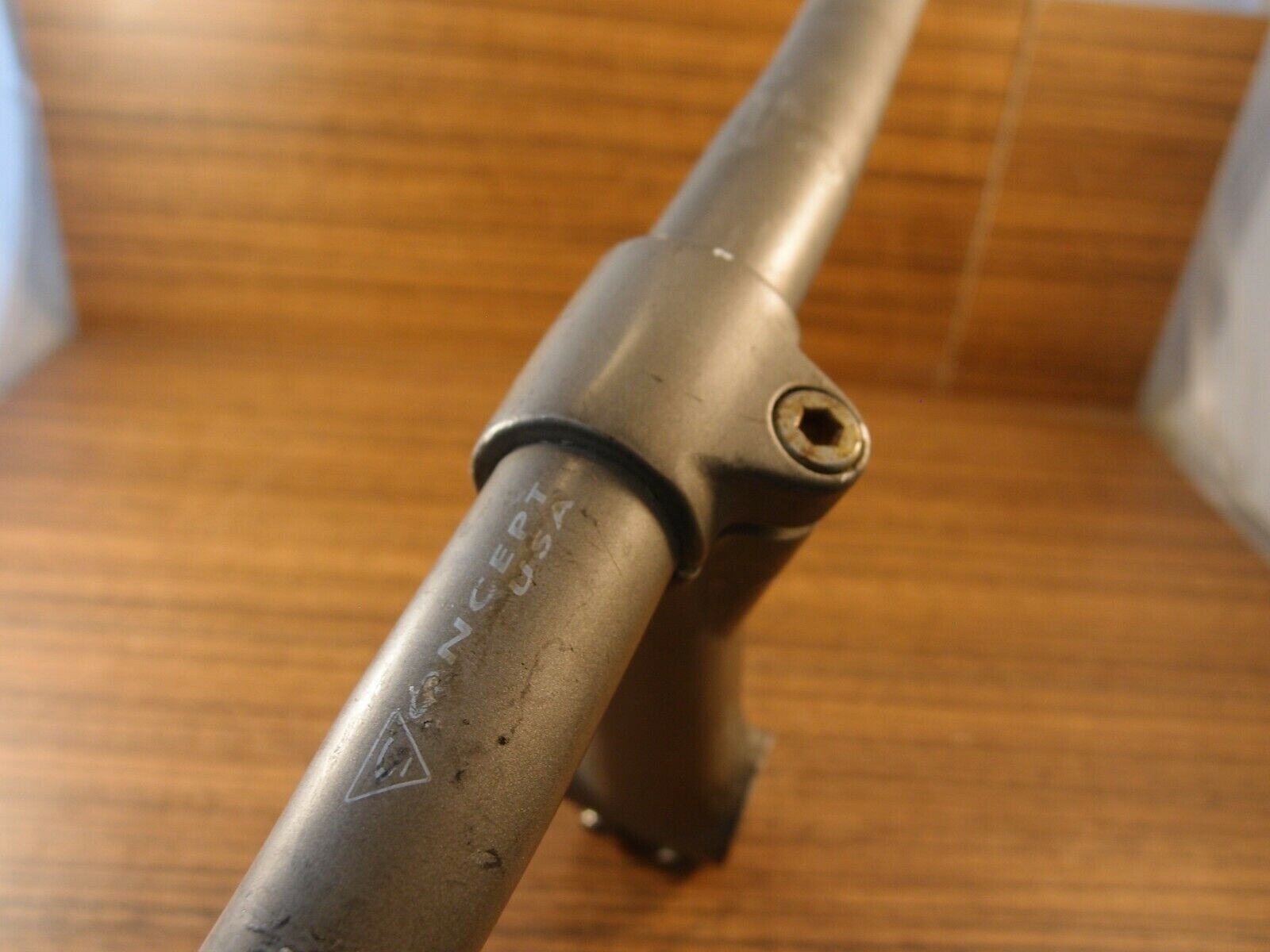 1990’s MTB aluminium flat handlebar Concept USA + ahead stem Concept 1 in