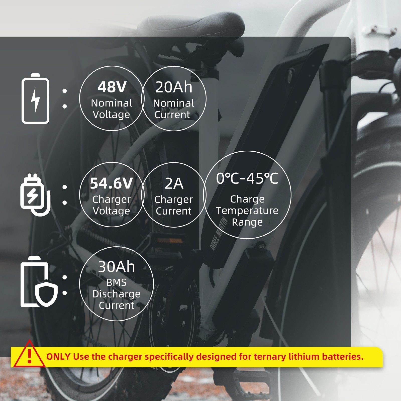 Hailong 5PIN 48V Lithium Ebike Battery 20Ah Electric Bike Battery 200W-1000W 30A
