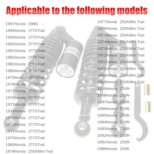 Pair 320mm motorcycle shocks Universal Motorcycle Rear Air Shock Absorbers BLACK