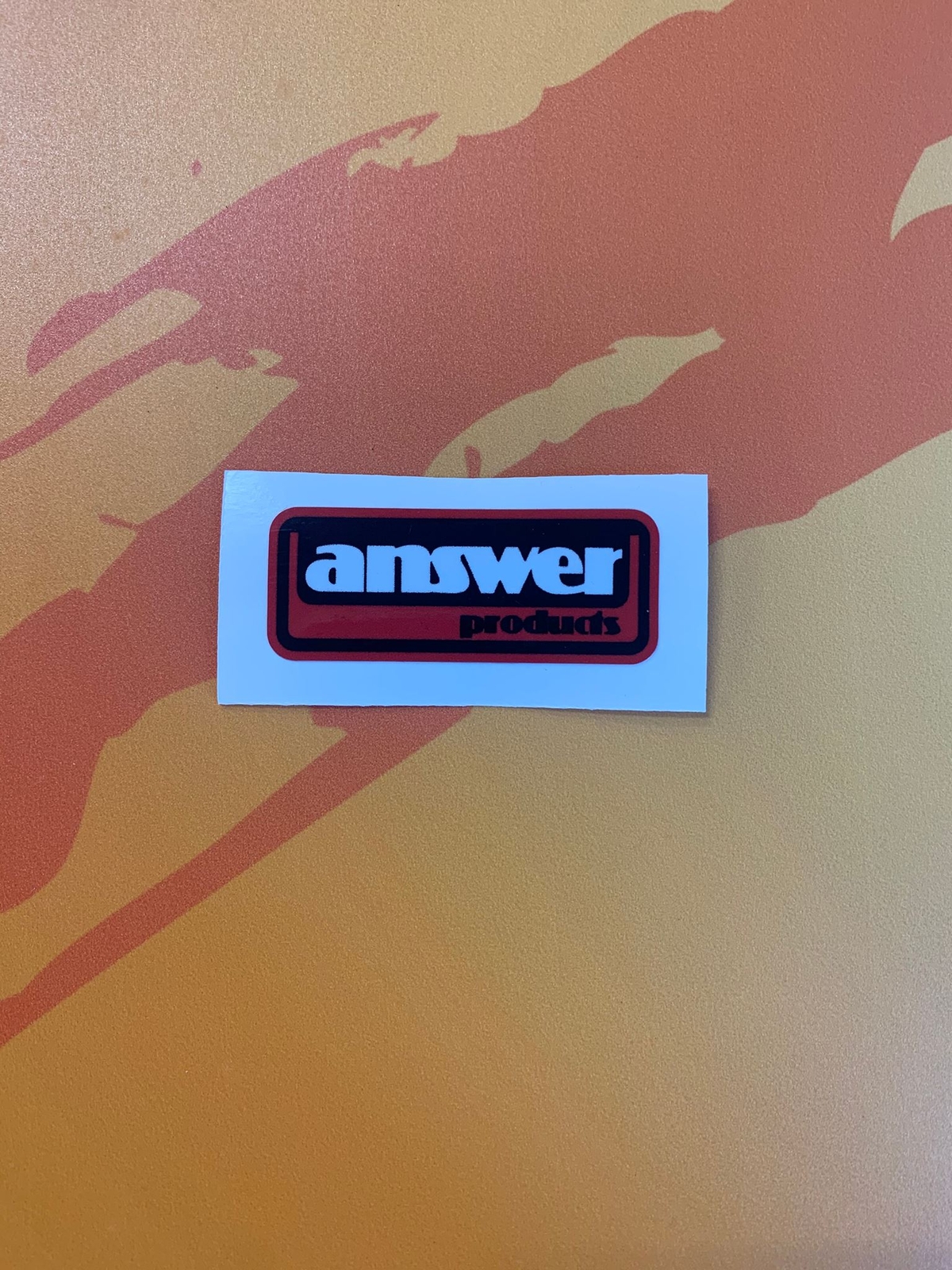 Answer Handle Bar Decal