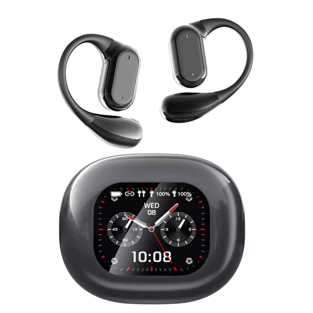 Bluetooth 5.4 Headphones Wireless Earbuds Open-Ear Sport Headset Touch Screen