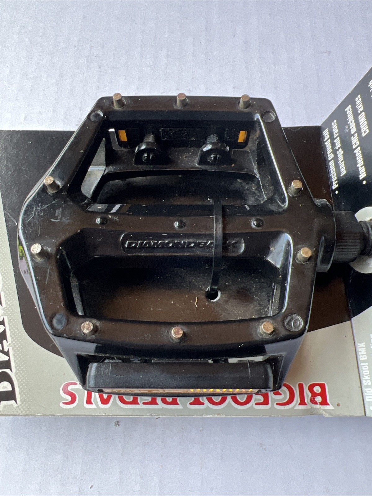 Diamondback Bigfoot Pedals 1/2” Axle NOS BMX Powder Coated