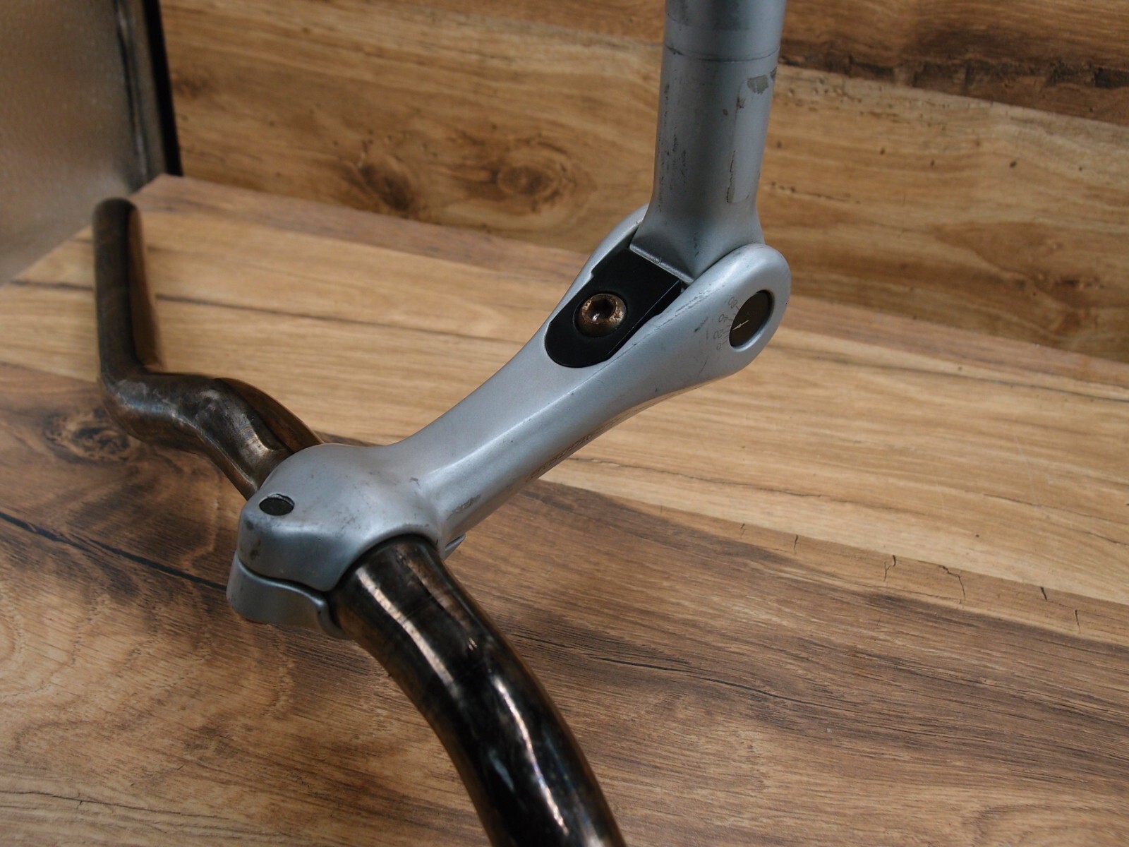 1998 steel riser handlebar Schauff + adjustable quill stem Tattoo Kalloy 25.4 mm