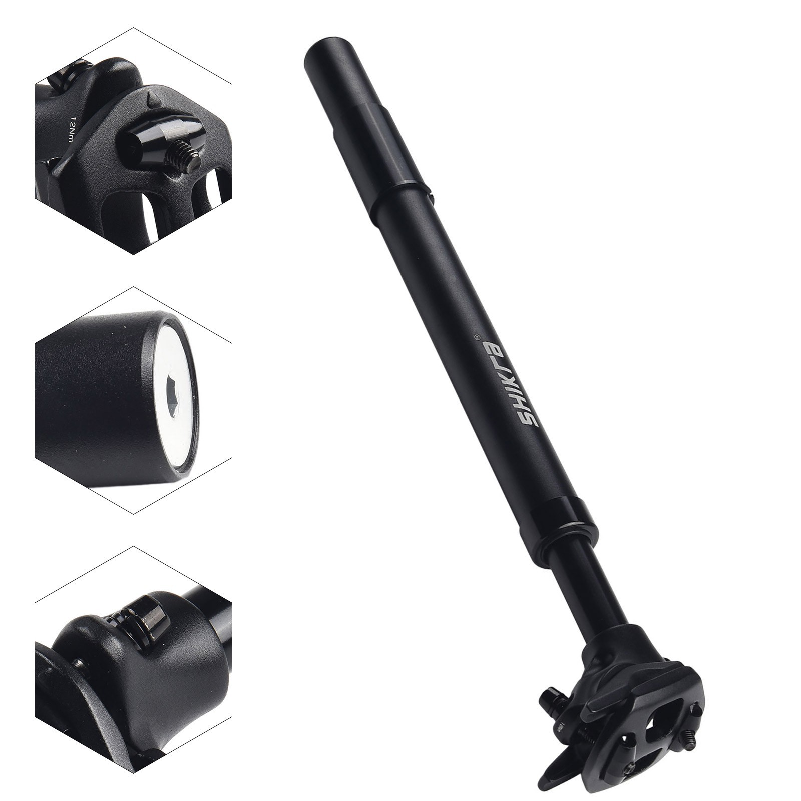 Seatpost Bike Shock Absorber Spring 27.2-33.9x400MM Aluminum Alloy Bicycle