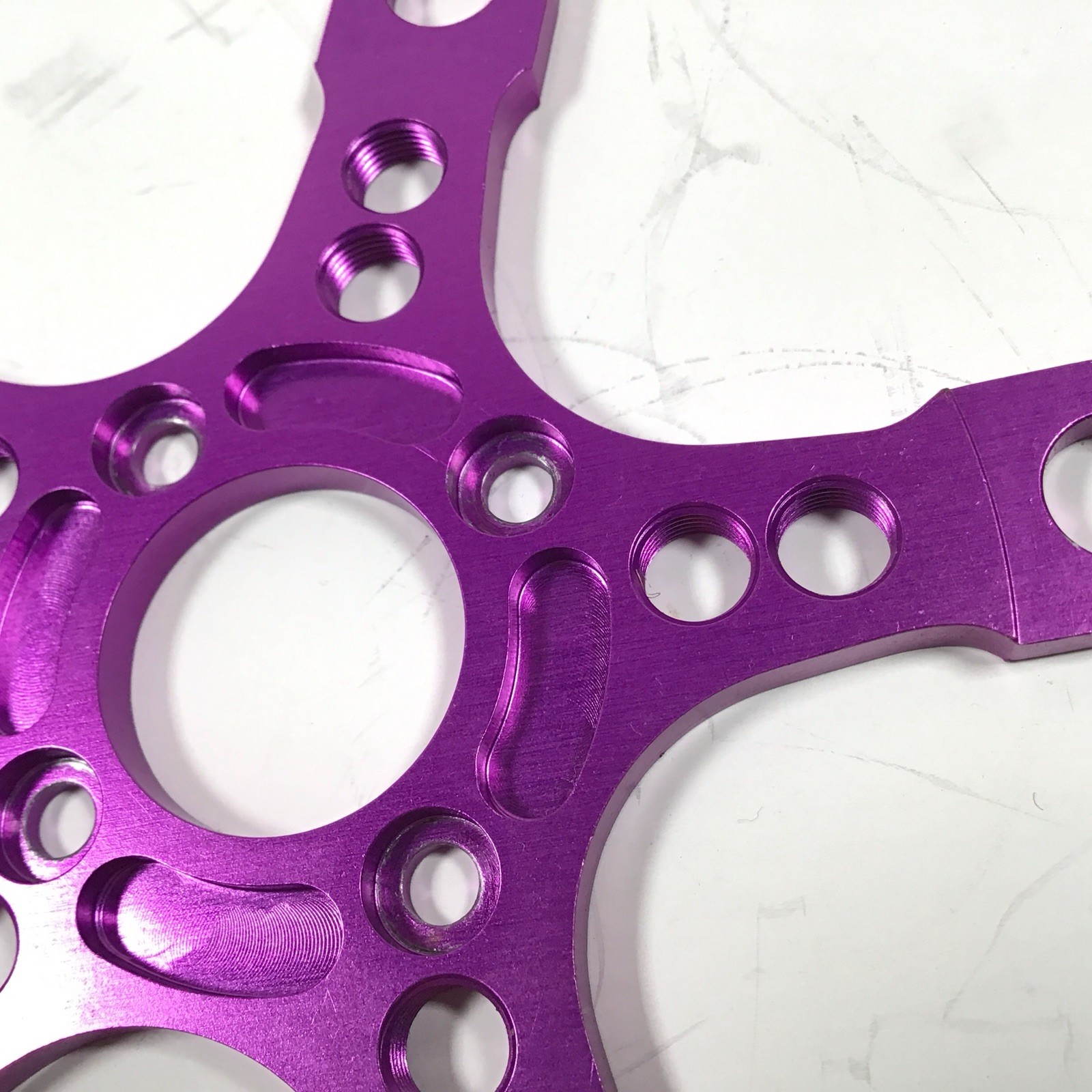 Adventure Components AC Crank Spider 5-Bolt 74/110mm 3DV Purple NOS Vintage MTB