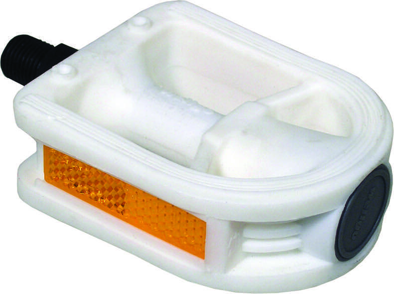 Pedals Kids Childs Junior Action 1/2 Inch White with Reflectors