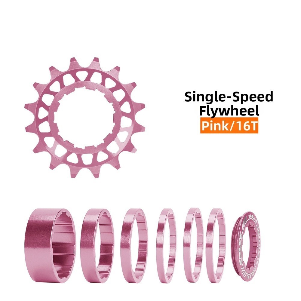 Bicycle Single Speed Conversion Kit 16T 18T CNC Machined Cog and Spacer Set