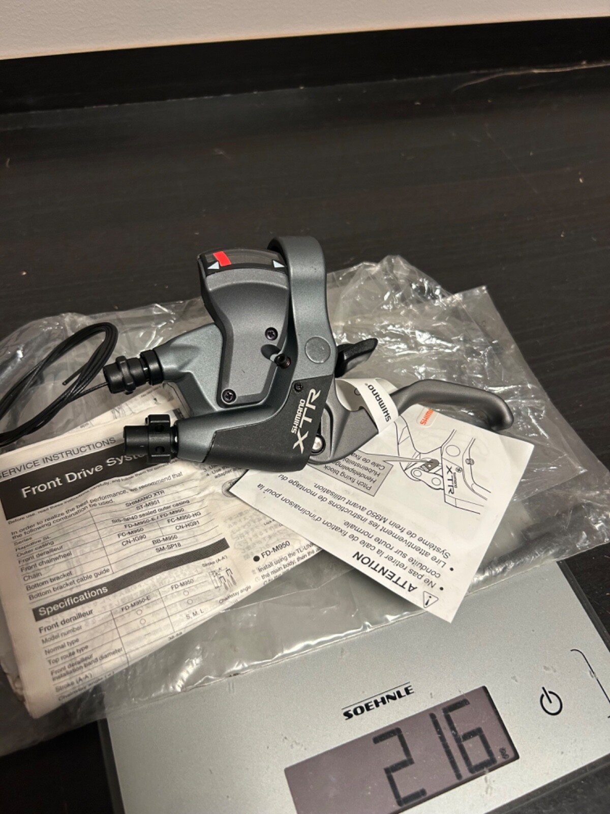 NOS Shimano XTR ST-M951 Left Shifter/Brake Lever Combo 3s NEW