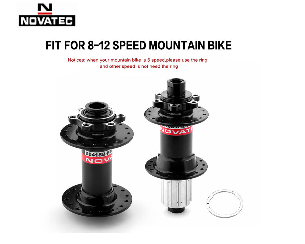 Novatec MTB Bike Hub D041SB-15 D442SB-X12 8/9/10/11/12 Speed 32 Holes Thru&QR