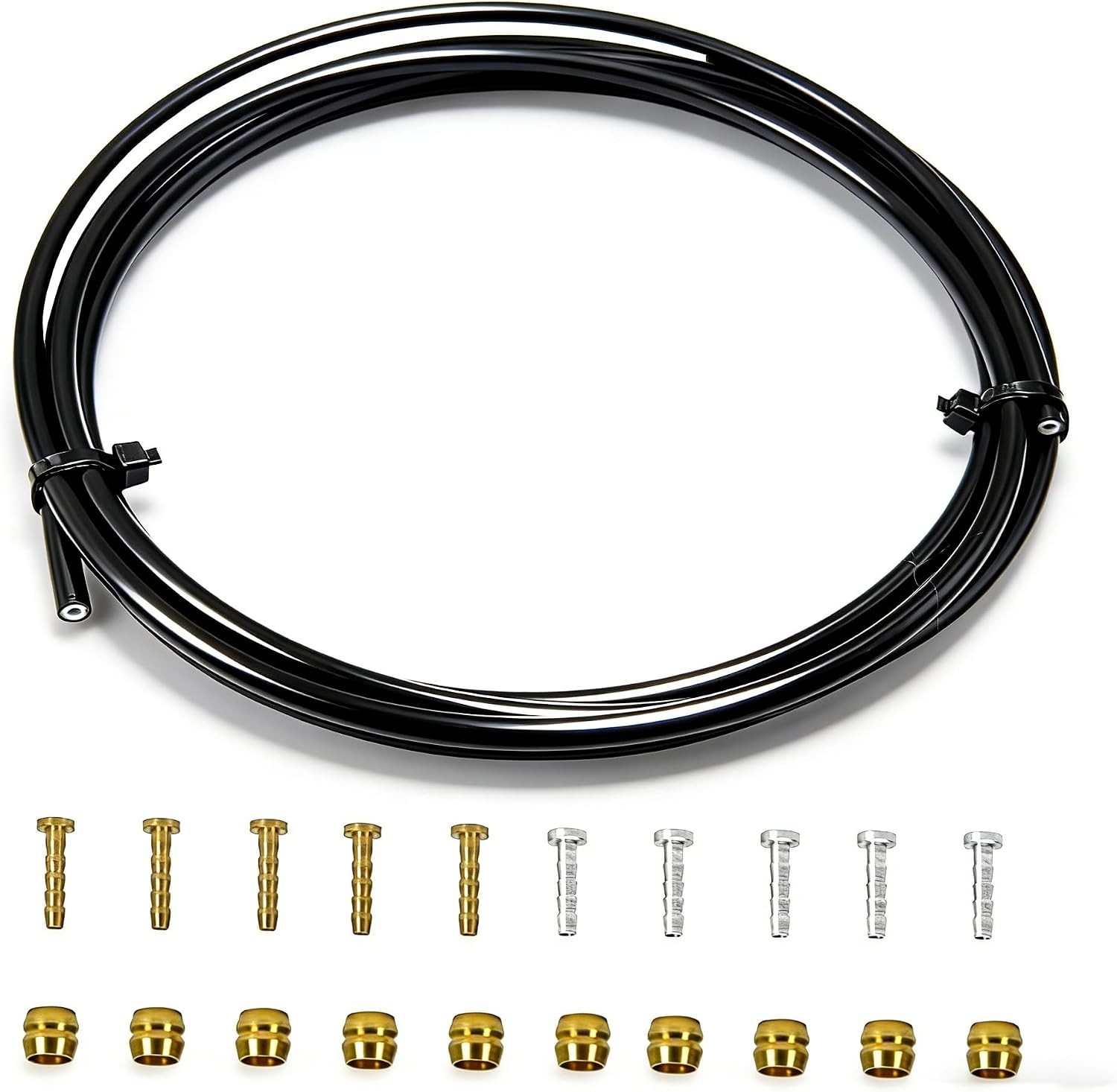 Bike Hydraulic Brake Hose Kit, 2500mm Bike Brake Oil Tube ID.2mm x OD.5mm with