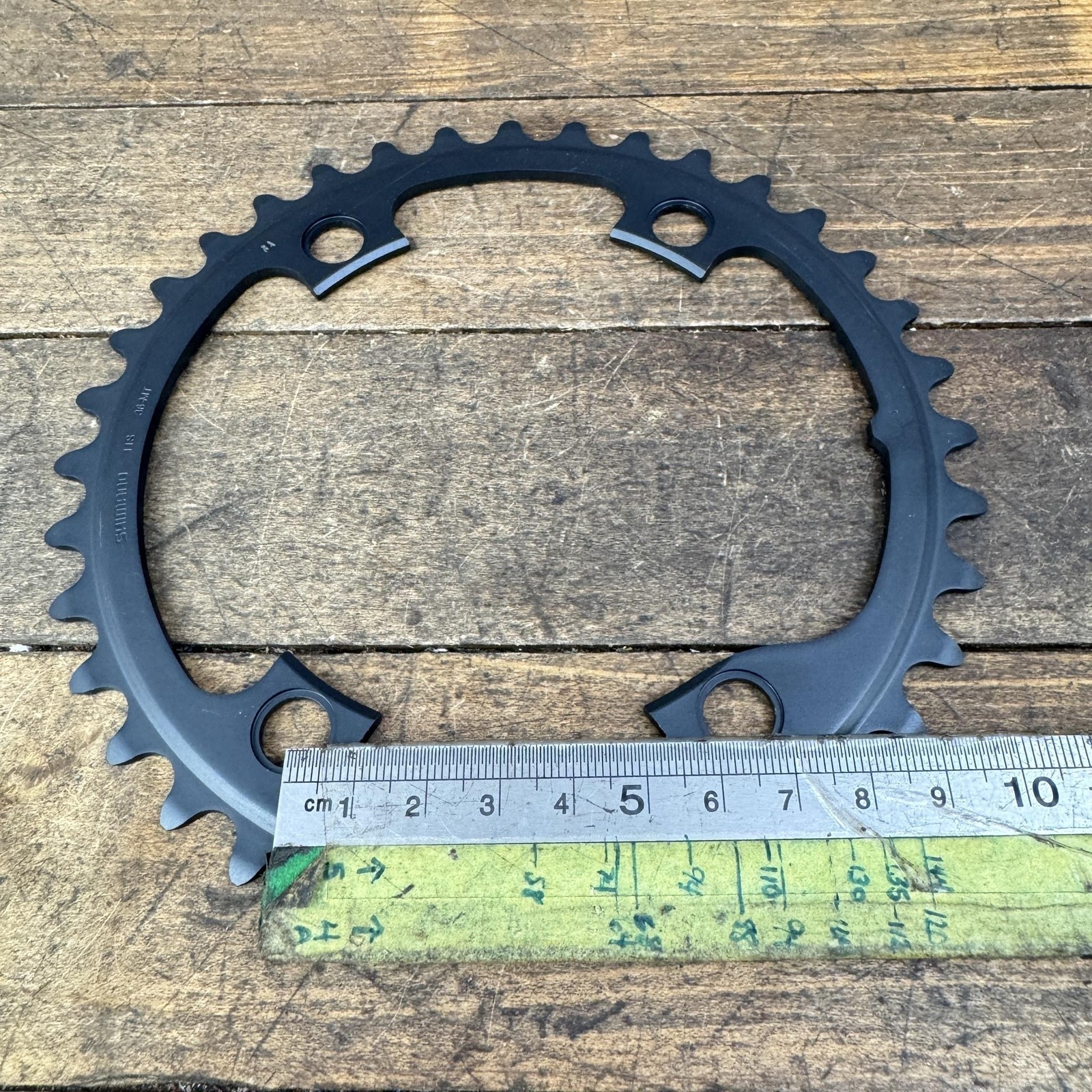 Shimano Ultegra 36T Chainring 110 BCD 4-Arm Black Asymmetric Road 11s FC-R8000