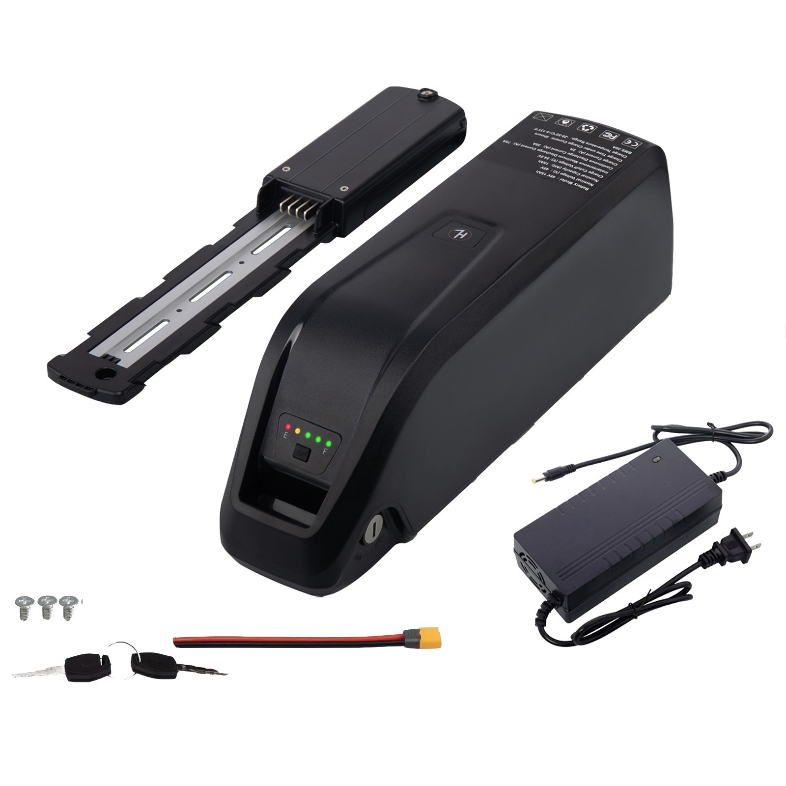 48V 10Ah 15Ah Ebike Lithium Battery for 50W-1800W Electric Bike Motor Lockable