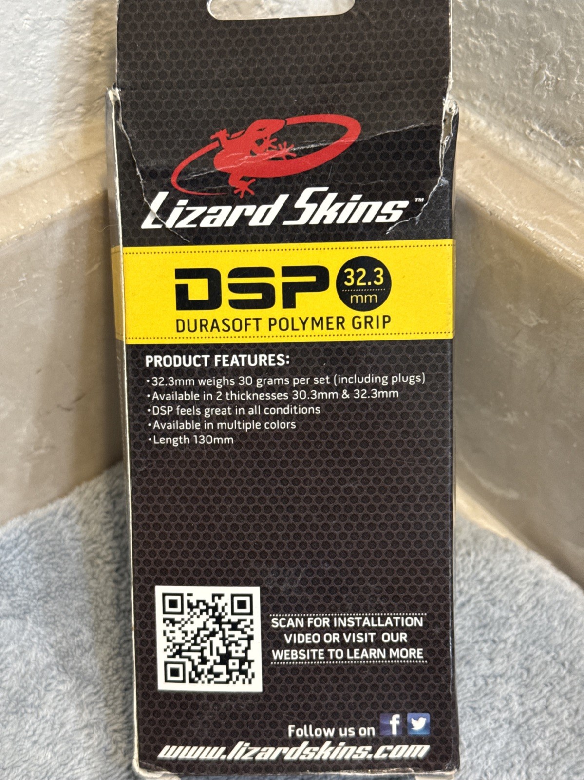 Lizard Skins MTB DSP Grip 32.3MM Diameter 130MM Yellow [sac]