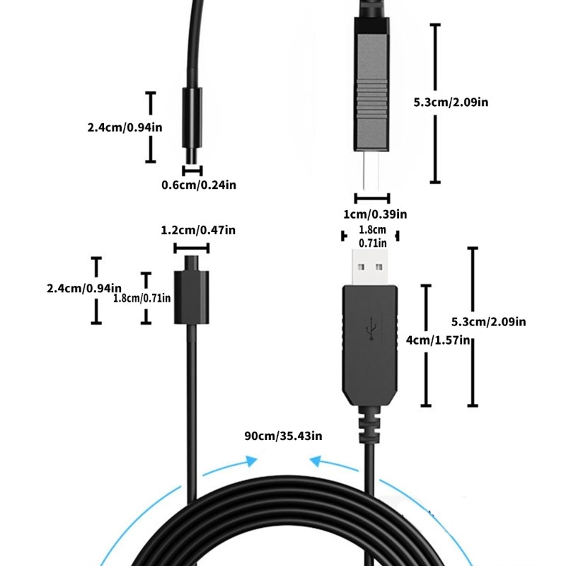 Cycling Power Meter Cord Connectors Fast Charging Outdoor Protecting