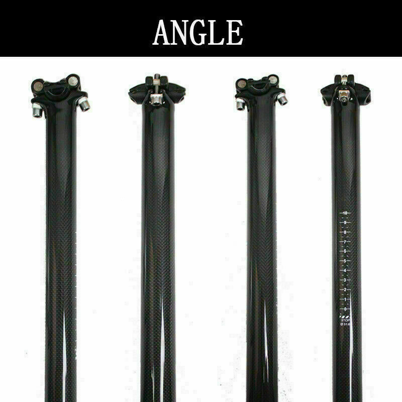 TOSEEK MTB Bike Seatpost Carbon Fiber 27.2/30.8/31.6mm Mountain Road Seat Tube