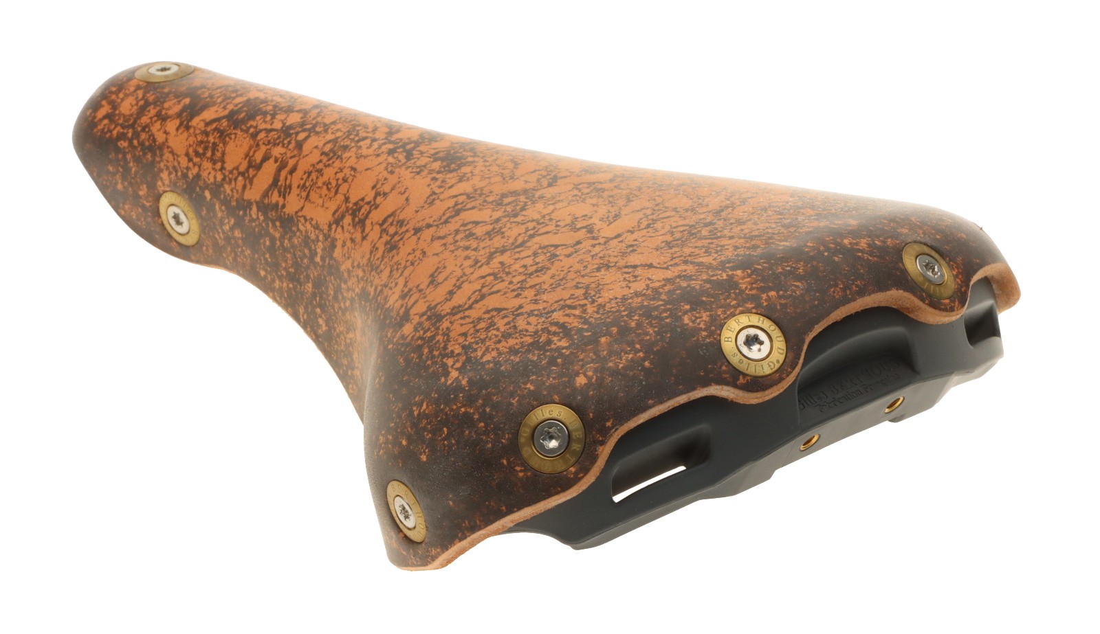 Gilles Berthoud Marie Blanque Saddle Steel Rails Hard Leather Cork NEW NOS