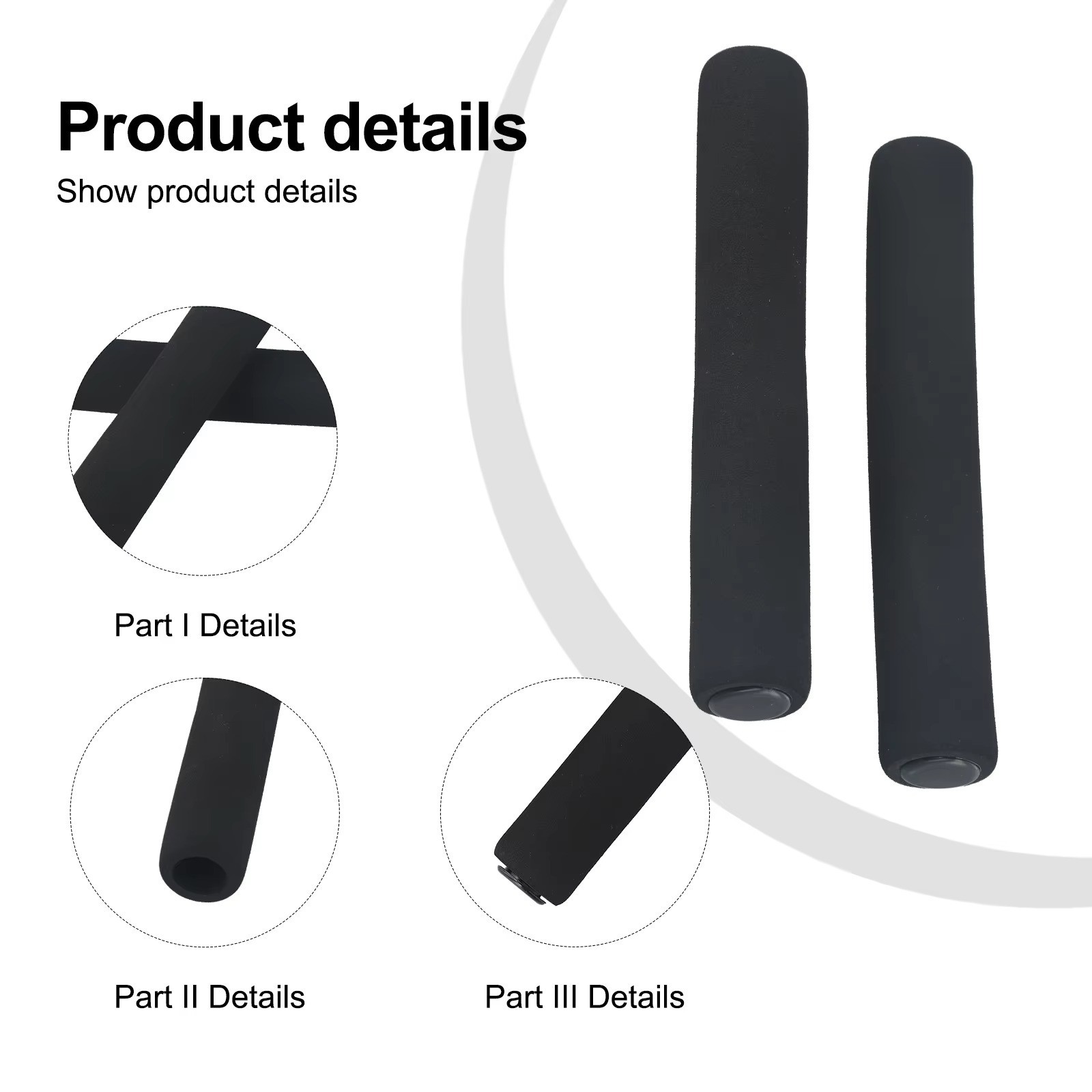 2x Bicycle Bike Handlebar Tube Sponge Foam Rubber Handle Bar Grips Kits Set NEW