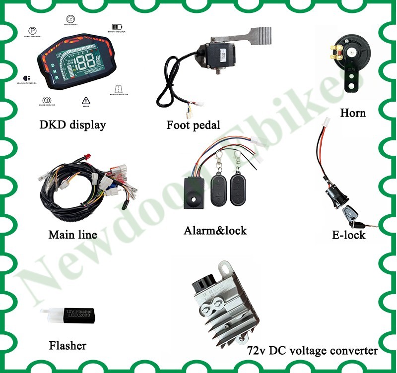 Display kit for Fardriver controller:display/throttle/dc voltage converter etc.