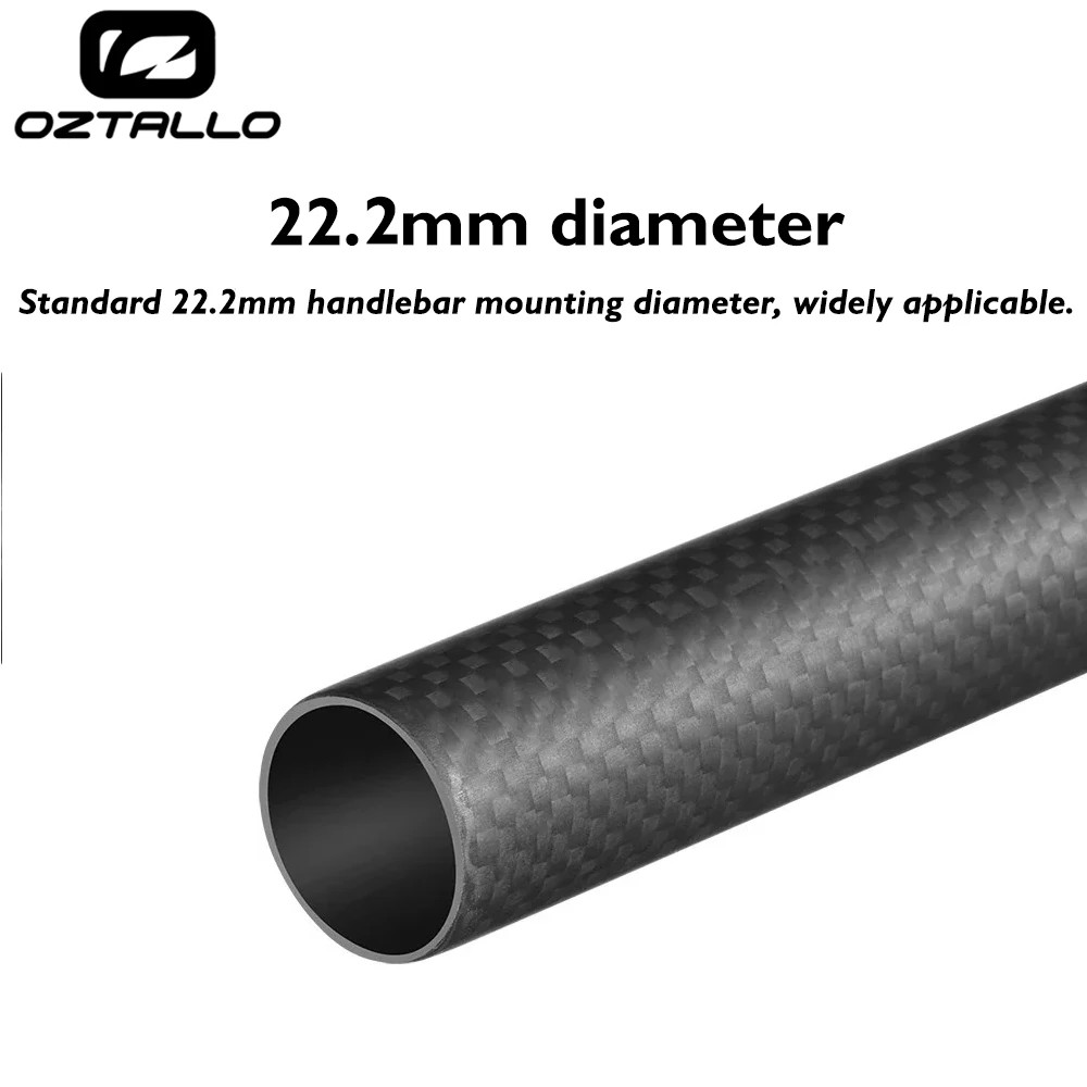 Carbon Fiber Mountain Bike Handlebars 25.4mm Clamp Diameter Flat Riser Bar