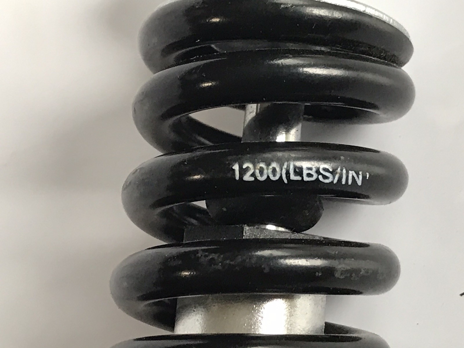 Yen Yue 258 Bicycle Rear Shock Coil Spring Black 1200LBS/in 125mm Eye to Eye