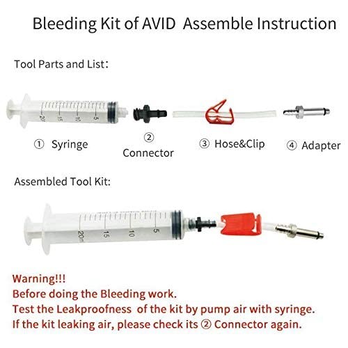 Hydraulic Disc Brake Bleed Kit Advanced Version for AVID, Hayes and Formula