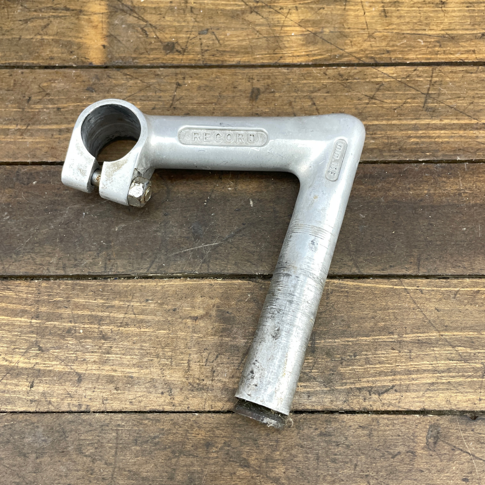 Vintage 3ttt Record Stem 105 mm Italy Pantograph 22.2 mm 3T 26.0 mm Eroica