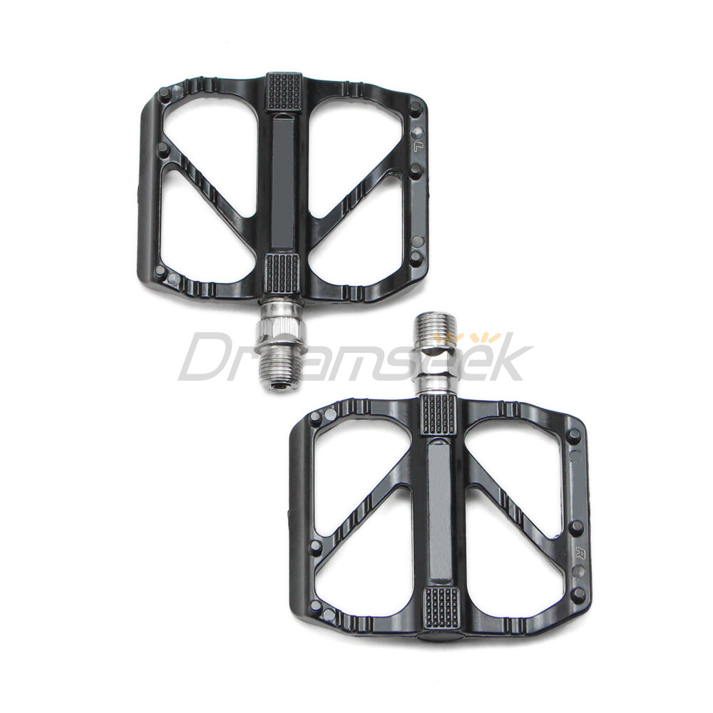 Bike Pedal 9/16″ DU Bearing Sealed Flat Platform Road Bicycle Aluminum Non-Slip