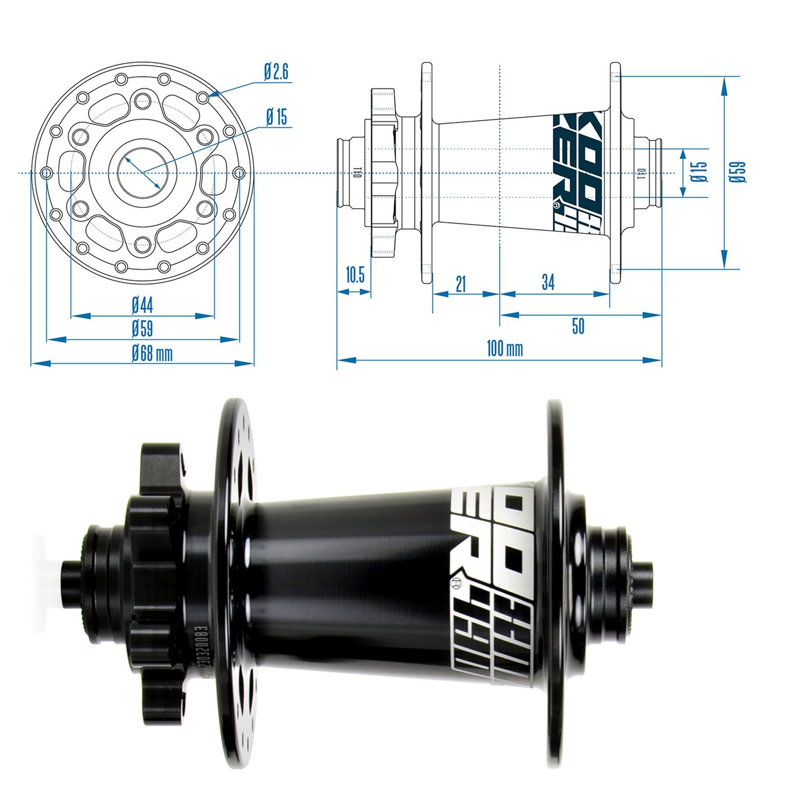 XM490 PRO MTB Hub 32H 6 Bolt 120 Click Thru Axle Disc Brake HG,15x100mm/12x142mm