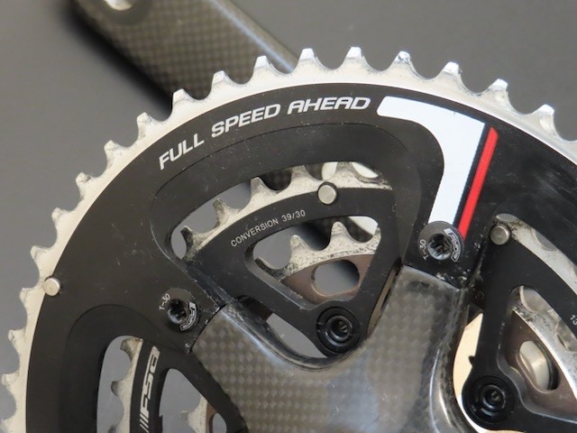 170mm x 130bcd FSA K-Force Carbon 10 speed triple outboard crankset