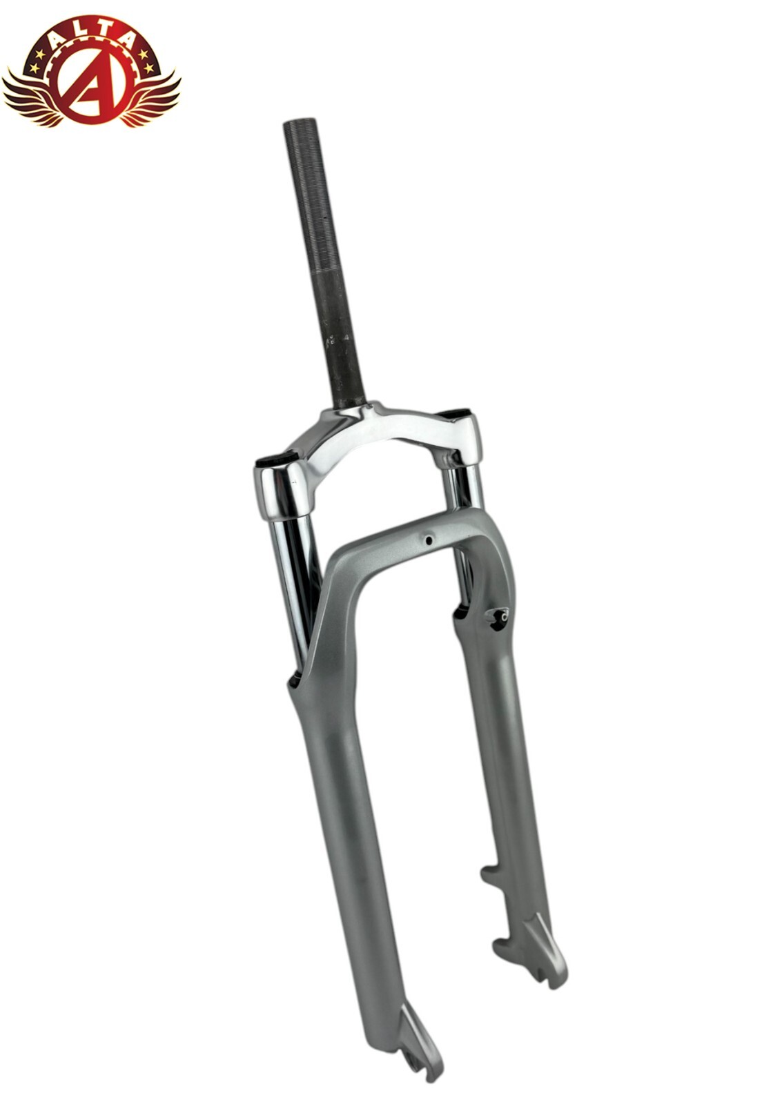 ALTA 26″ BICYCLE Suspension 1 Inch Threaded Disk Brake Fork CHROME FIT FAT BIKES