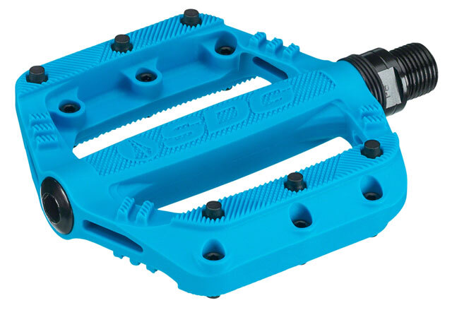 SDG Slater Kids Pedals – Platform, Composite/Plastic, 9/16″, Cyan Blue