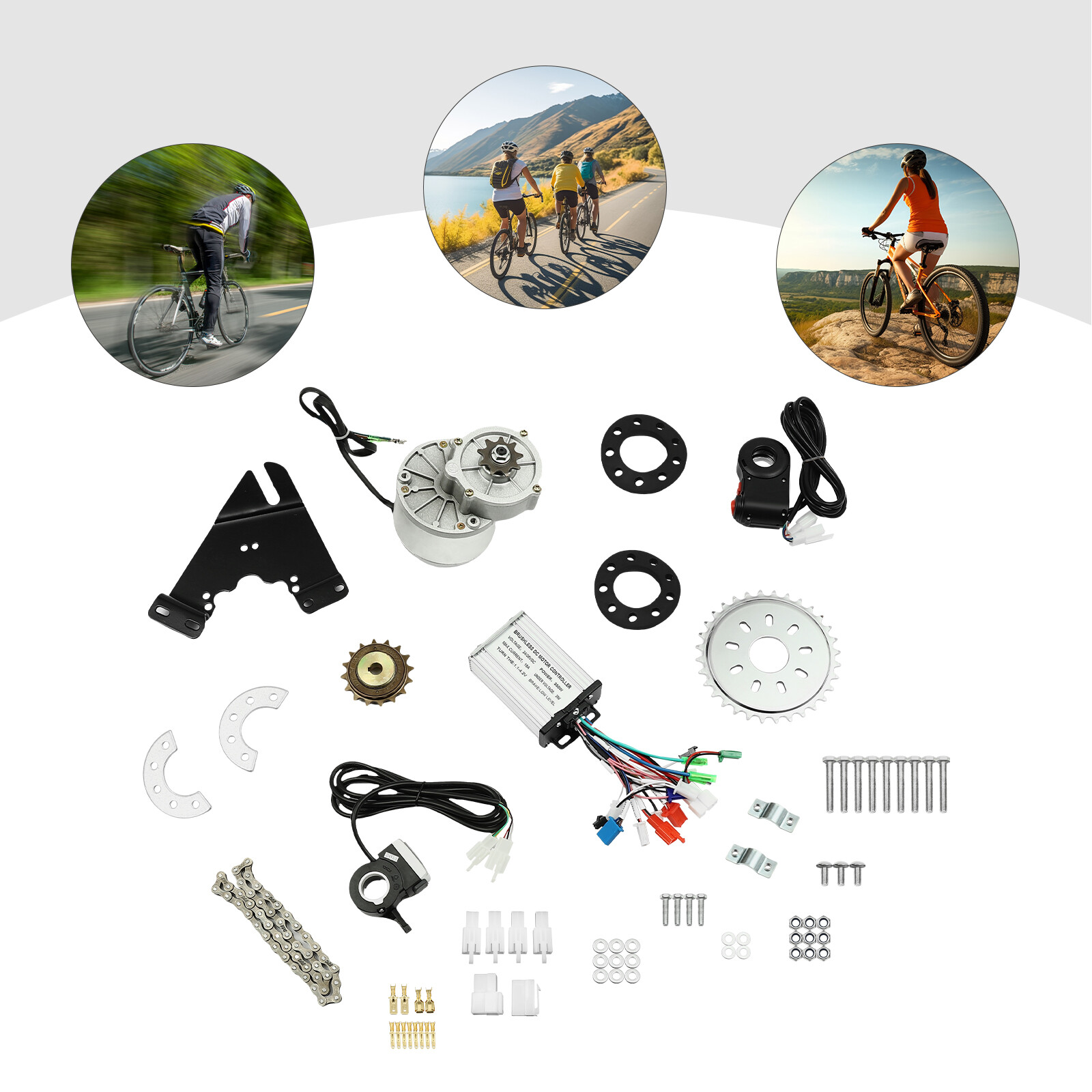 Electric Bicycle Motor Kit Electric Bike Conversion Conversion Installation Kit