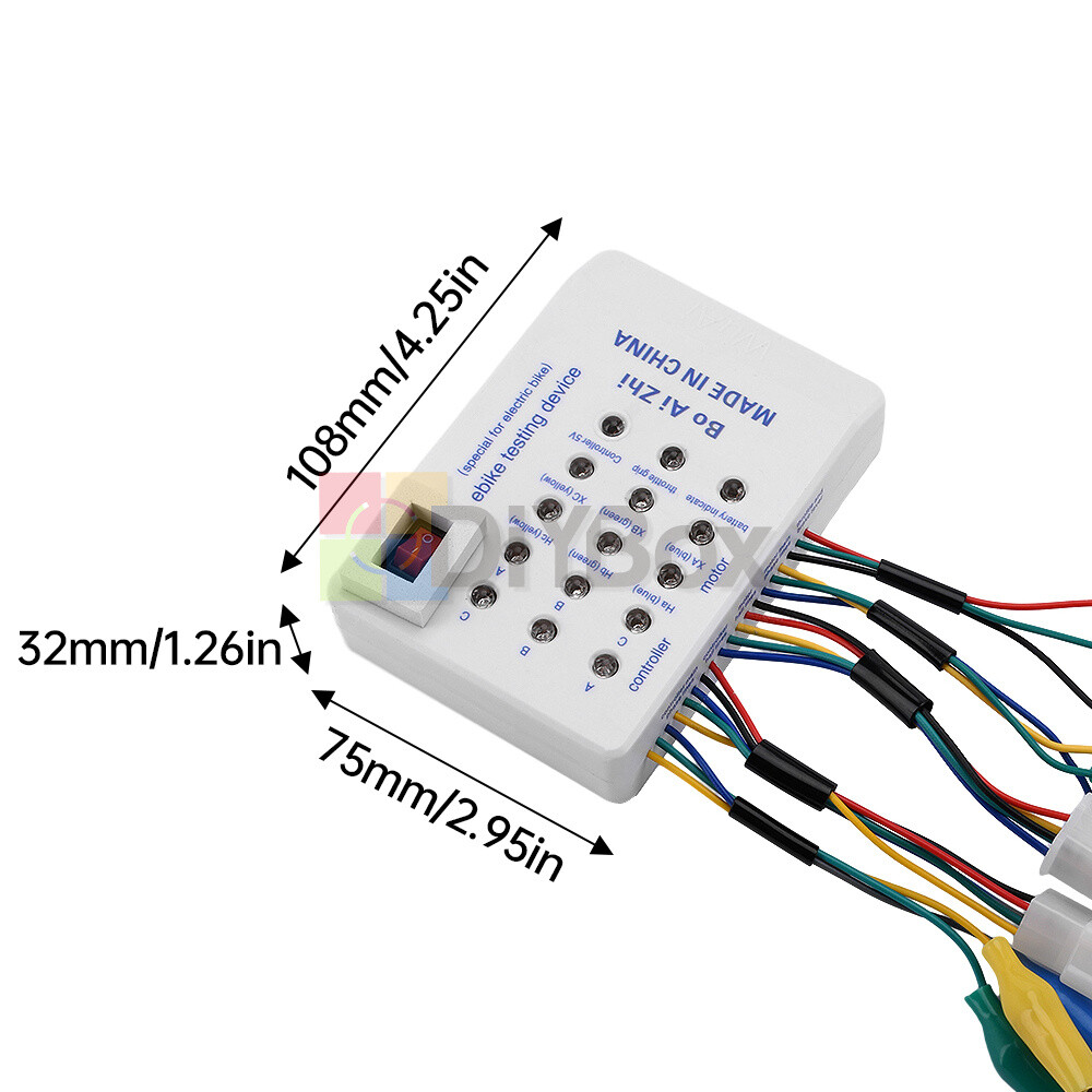 Brushless Motor Tester Ebike Testing Device Electric Hall Tester Detector 24-72V