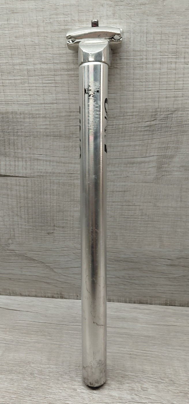 Vintage Kalloy Uno Alloy Advanced Seatpost 26.8 mm Silver 350mm MTB Bike