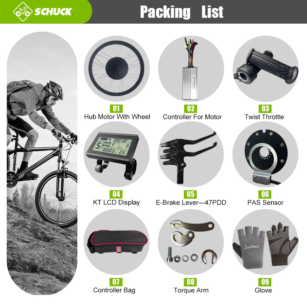 48V 1500W Snow E-bike Fat Brushless Gearless 20 24 26inch Rear Rotate Hub Motor