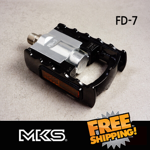 MKS MKS FD7 Folding Platform Pedal 9/16″ Fixed Urban – Silver / Black