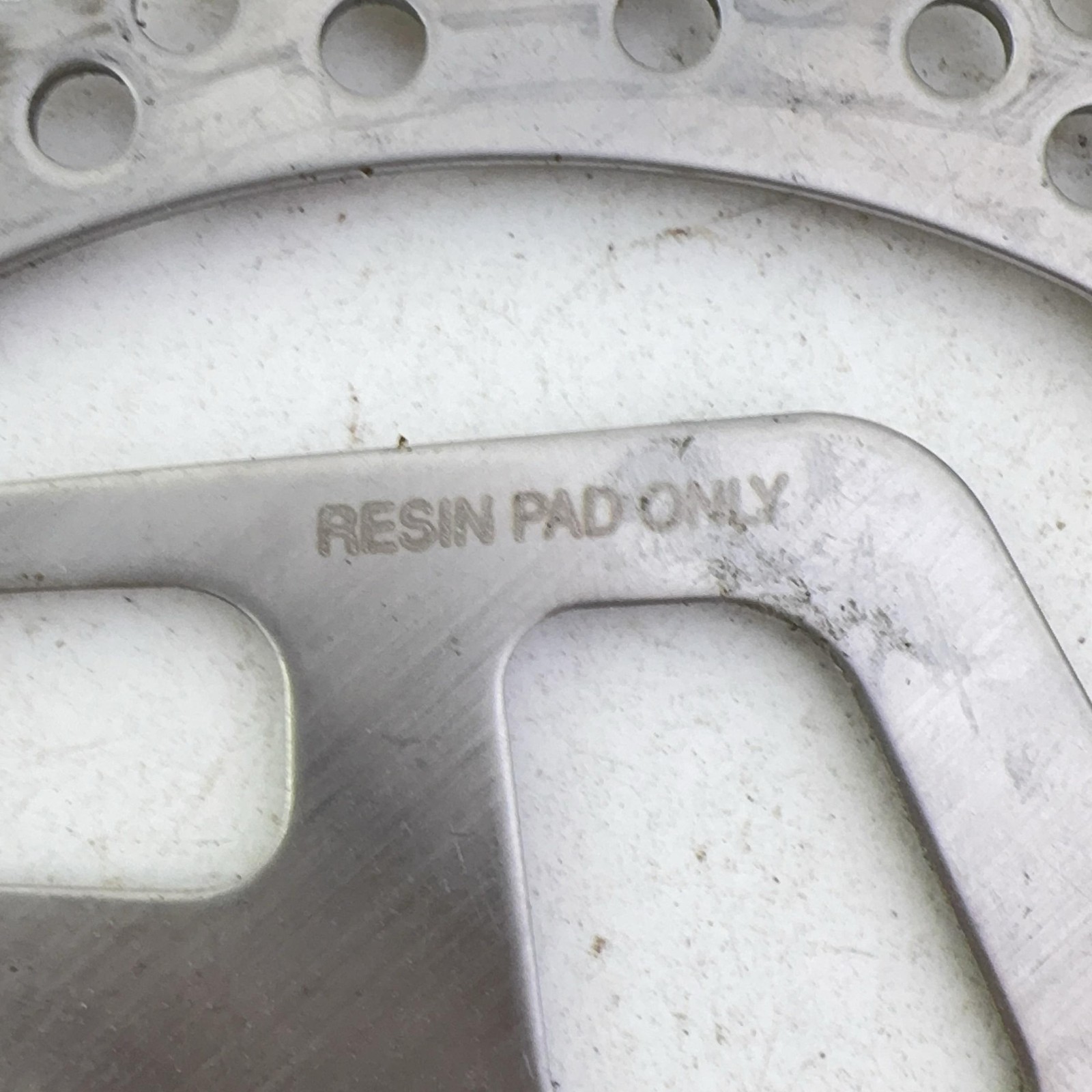 Shimano SM-RT26-M Disc Brake Rotor 180mm 6-Bolt Silver Resin Pad Only A15