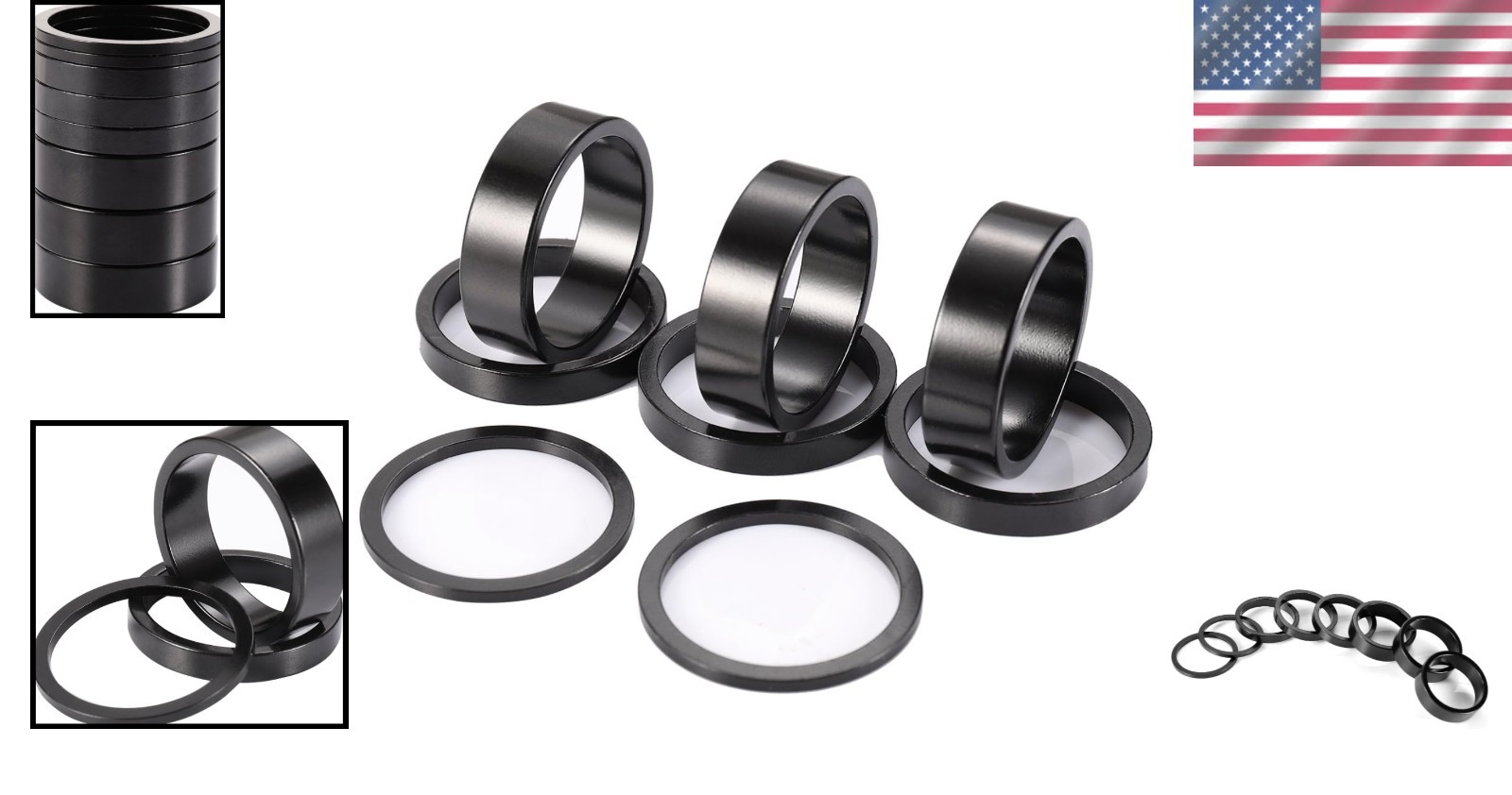 Precision CNC Finished Aluminum Alloy Bike Spacer Set – Lightweight & 28.6mm