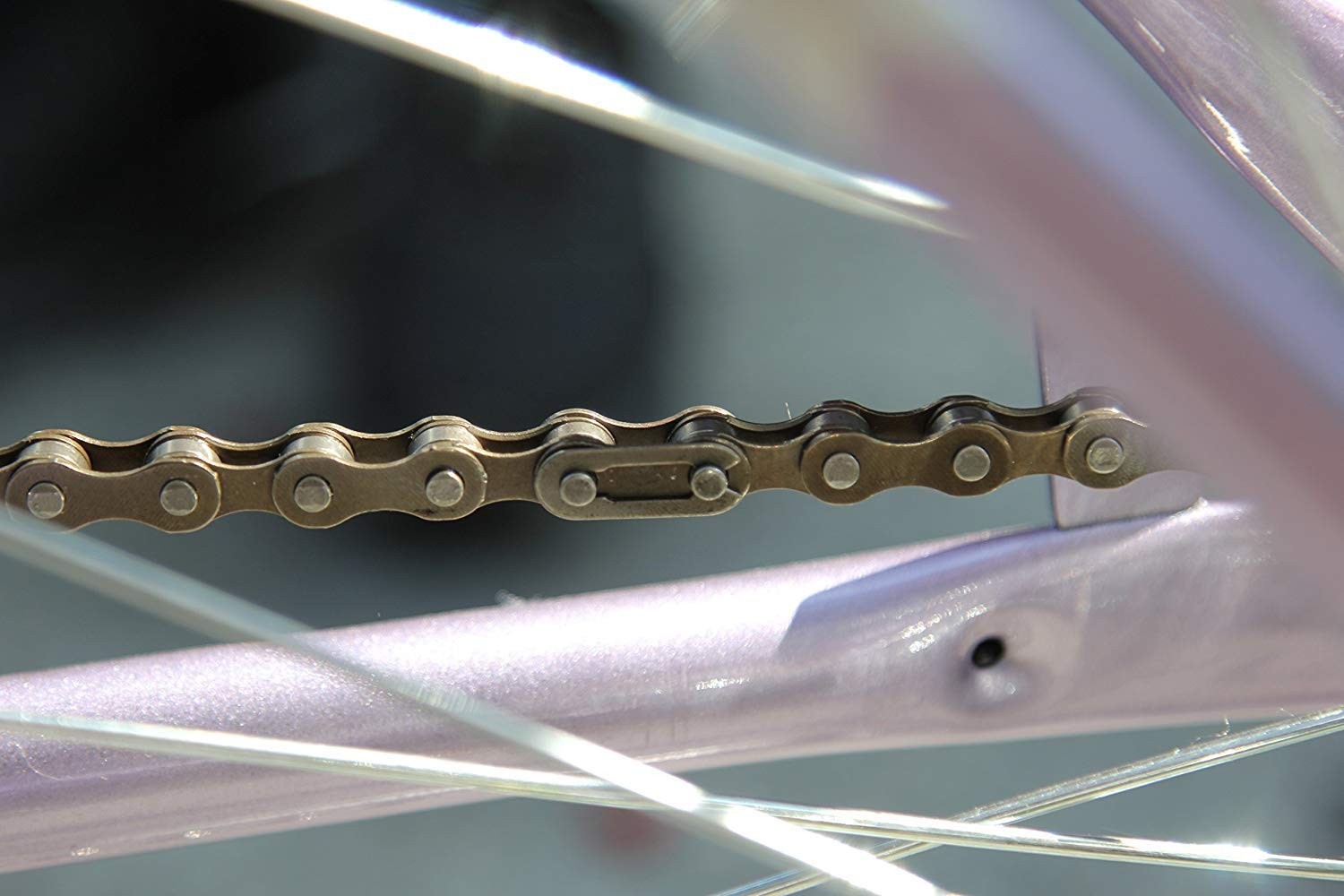 Lightweight and Easy-Install Single-Speed Bicycle Chain – 58 Inches, 0.5” Pitch