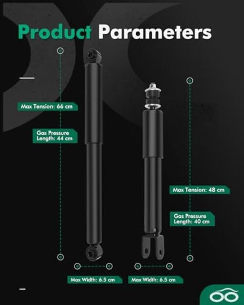 Shocks,SCITOO Front Rear Gas Struts Shock Absorbers Accessories Fit for 2000