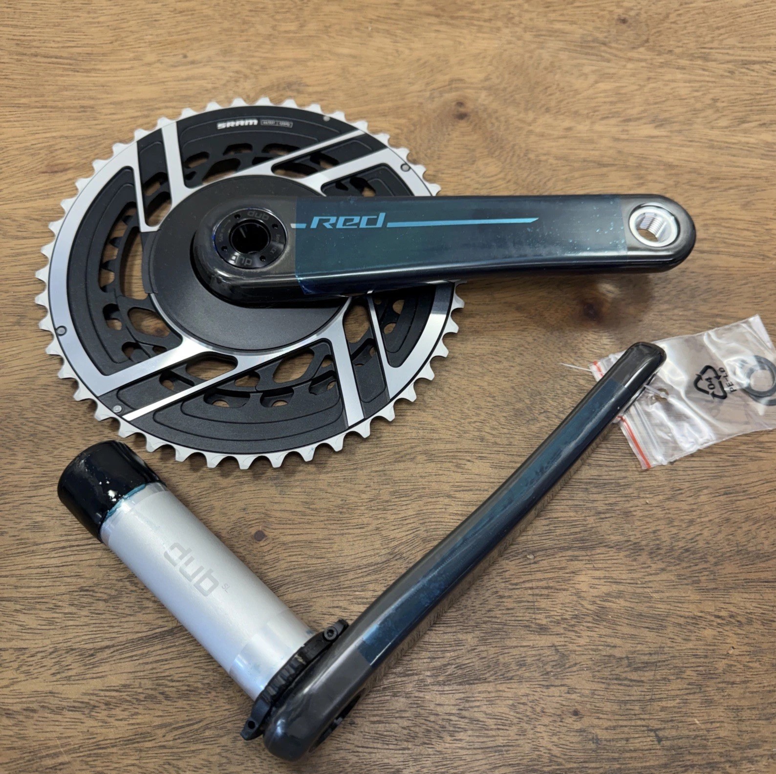 SRAM RED E1 2×12 Road Gravel Bike Crankset 46-33T FC-RED-E1 170mm Dub SL