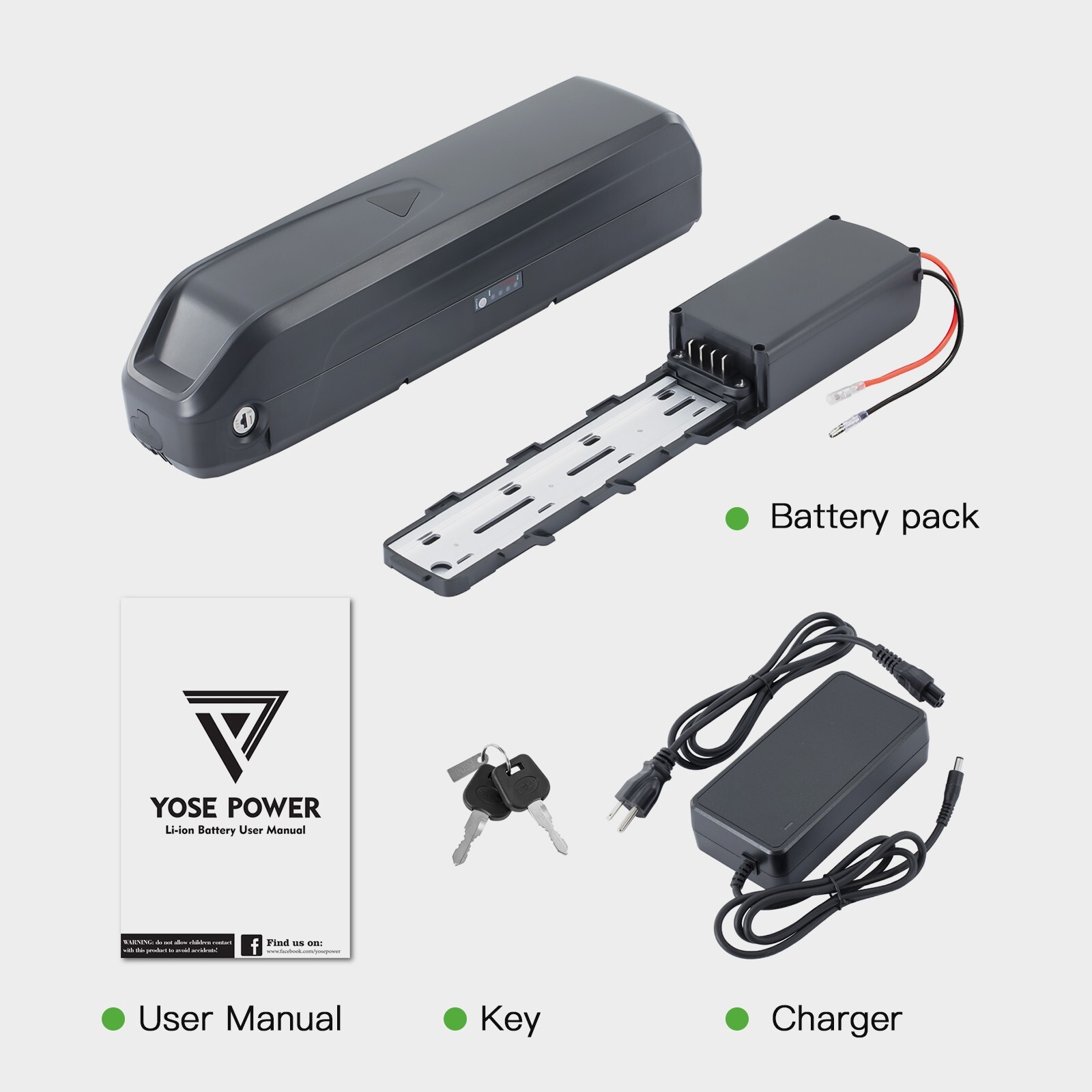 Vivi Electric Bike Battery 48V 10.4Ah F26F H8 Ebike Battery Replacement