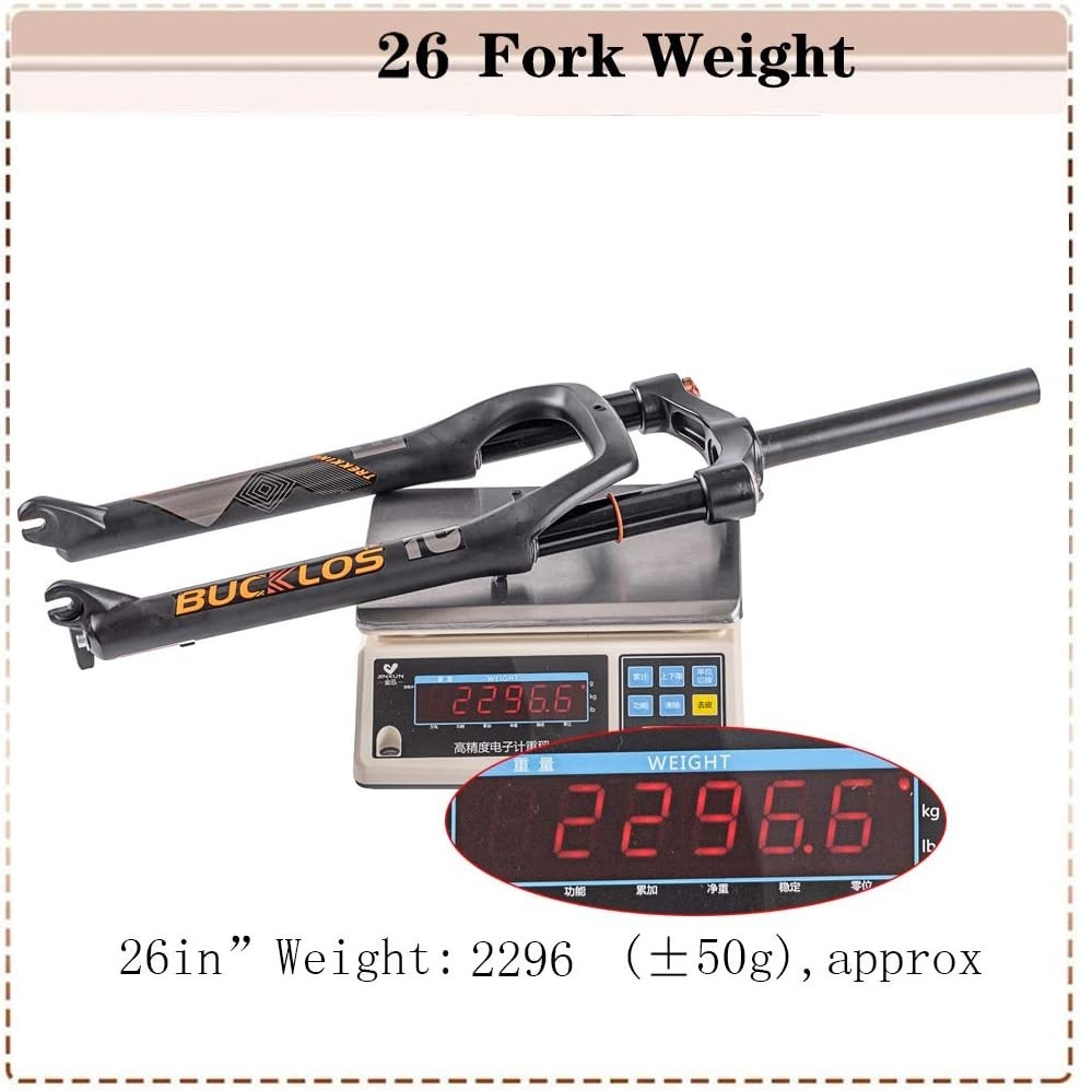26 x 4.0 inch Fat Bike Tire Air Suspension Fork 120mm Travel, Spacing…